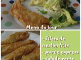 Plat du jour : Merlan frit/purée