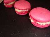 Macarons rose-litchi