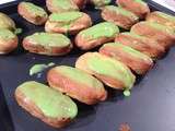 Mini éclairs citron vert basilic, live salon blog culinaire