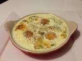 Oeufs cocotte à la Fourme d'Ambert