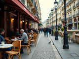 Café du Châtelet à Paris : une terrasse animée face au quartier des Halles