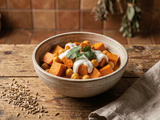 Rapide patate douce et pois chiches pour un dîner sans viande