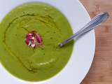 Velouté de fanes de radis, courgette & cumin