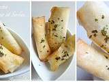 Cigarettes croustillantes au fromages frais et herbes