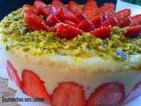 Fraisier Pistache sans Lactose