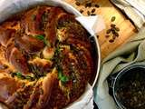 Babka au pesto : basilic chèvre