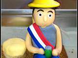 Décors à thème en pâte sucre sur entremets