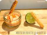 Mousse de crevettes et ricotta