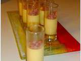 Panacotta au maïs et lardons de bacon croustillant