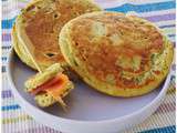 Pancakes salés : courgette - curry