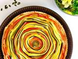 Tarte ensoleillée aux légumes et à la crème de chorizo