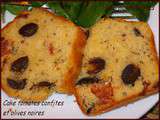 Cake tomates confites et olives noires