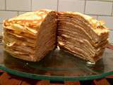 Mille crêpes au pralin