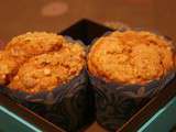 Muffins patates douces, streusel aux pacanes