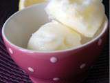 C'est l'hiver, et alors ? Sorbet au citron et lait ribot