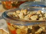 Crumble de ratatouille pour faire venir le soleil