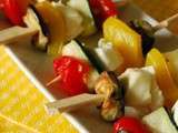 Mini brochettes {Part 1} – Légumes marinés