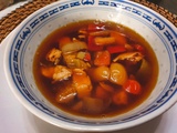 Bouillon aux aiguillettes de poulet