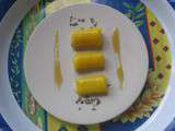 Cannelloni de mangue au miel de lavande