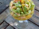 En route vers la fraîcheur avec ce ceviche de crevettes et avocat