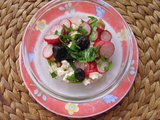 Salade fraîcheur aux fanes de radis antigaspillage