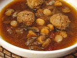 Soupe aux boulettes au bœuf et aux noix de Saint-Jacques