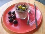 Verrine à la brousse, au miel et au raisin muscat