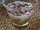 Verrine banane caramélisée & fromage blanc