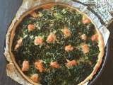 Tarte au kale et au saumon aux épices douces