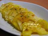 Carpaccio d’ananas et vinaigrette