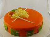 Entremet abricots et ananas