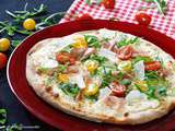 Pizza blanche mozzarella et ricotta