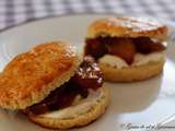 Scones aux pommes caramélisées