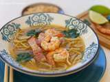 Soupe thaï crevettes - gingembre