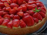 Tarte aux fraises sur sablé breton