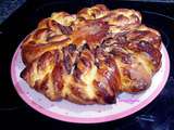 Brioche flocon de neige au chocolat