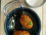 Pommes de terre rôties à la suédoise (Hasselback potatoes)