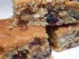 Blondies chocolat blanc & cranberries (vegan & sans gluten)