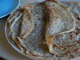 Crêpes vegan aux graines de chia au mixeur