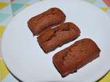 Financiers au chocolat sans gluten & sans lactose