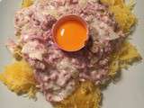 Pates carbonara … sans pates : une recette saine, sans gluten & sans lactose