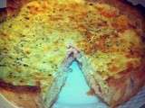 Quiche saumon- poireaux