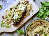 Aubergines à la chermoula et boulgour by Ottolenghi #vegan