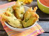 Beignets de fleurs de courgettes #vegan #sansgluten