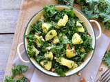 Salade de kale et pommes de terre #vegan #sansgluten