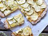 Tarte fromagère rustique aux courgettes #vegan