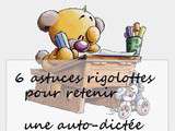 Astuces pour rendre l'auto-dictée du week-end plus rigolotte