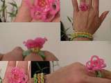 Diy bague fleur loom