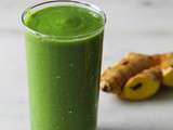 Smoothie vert : gingembre, vanille, agrumes et poire