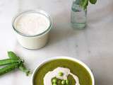 Soupe de fenouil, courgette et petits pois